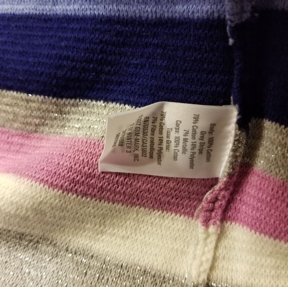 GYMBOREE STRIPED LONG SLEEVE SHIFT DRESS 4Tor5T - Picture 3 of 4